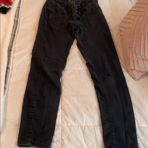 Black high waisted jeans